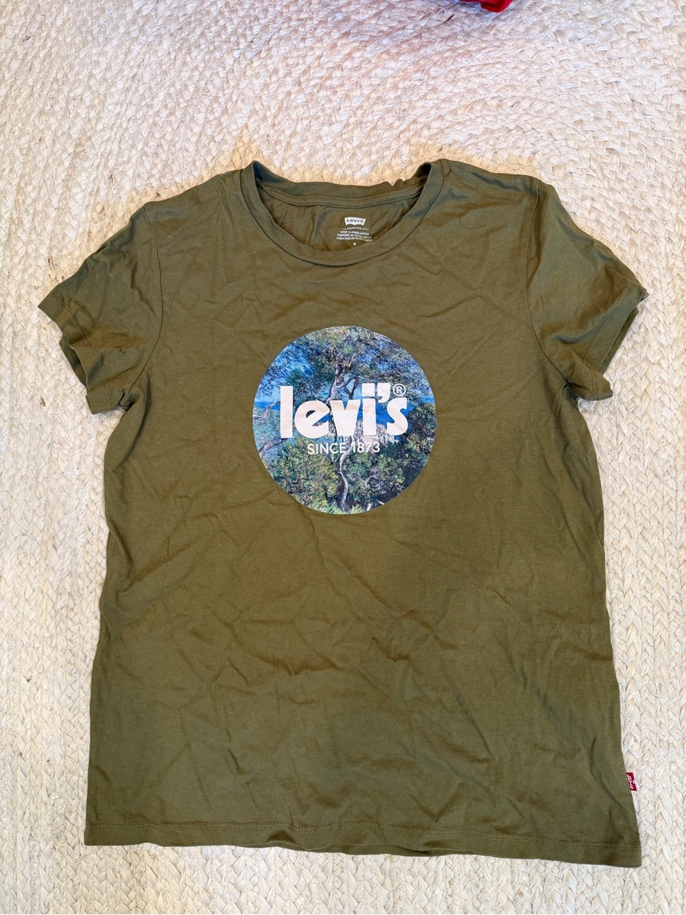 Levi's Olive Green Crewneck T-Shirt